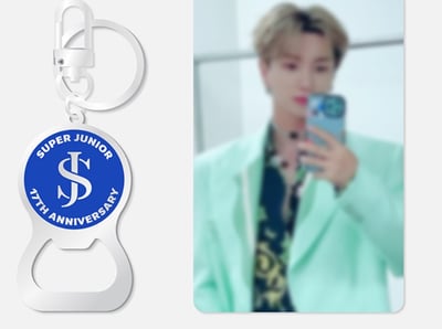 Super Junior 17週年紀念 官方紀念週邊 開瓶器鑰匙圈組2