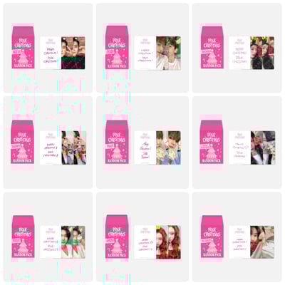 SM TOWN 2023 PINK CHRISTMAS 官方周邊 隨機小卡套組1