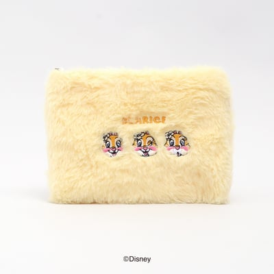 韓國大創 X 迪士尼聯名 奇奇蒂蒂家族 絨毛化妝包收納袋/零錢收納包8