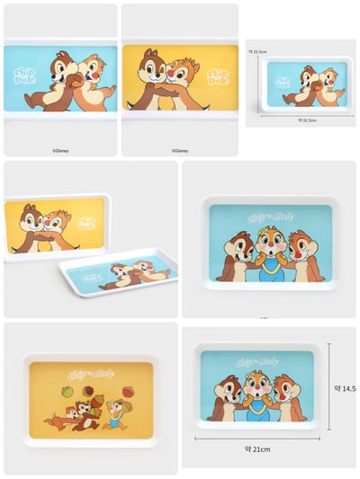 韓國大創 X 迪士尼聯名 奇奇蒂蒂家族 美耐皿餐碗/盤6