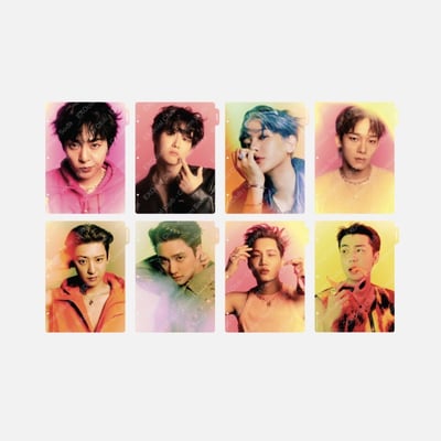 EXO 正規7輯 回歸 EXOcial Club Cream Soda 官方周邊 活頁夾索引套組1