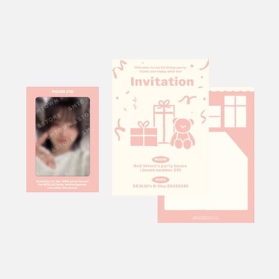 Red Velvet SEULGI 2025年 生日周邊 派對卡套組1