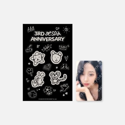 aespa 3週年 官方周邊 夜光貼紙1