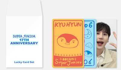 Super Junior 17週年紀念 官方紀念週邊 幸運卡組10