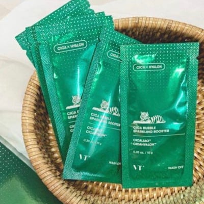 VT 老虎積雪草 深層清潔泡泡面膜1