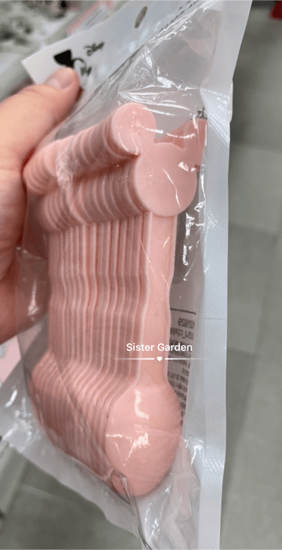 韓國大創 X 迪士尼聯名 米奇/米妮 造型 免洗塑膠小湯匙3