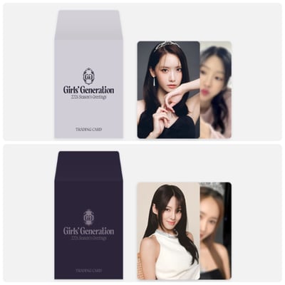 GIRLS' GENERATION 少女時代 2024年年曆 官方周邊 隨機小卡套組1