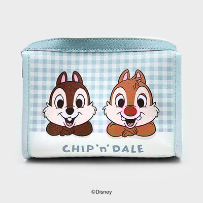 韓國大創 X 迪士尼聯名 奇奇蒂蒂家族 絨毛化妝包收納袋/零錢收納包2