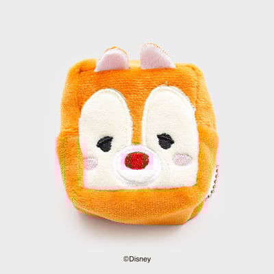 韓國大創 X 迪士尼聯名 奇奇蒂蒂家族 絨毛化妝包收納袋/零錢收納包5