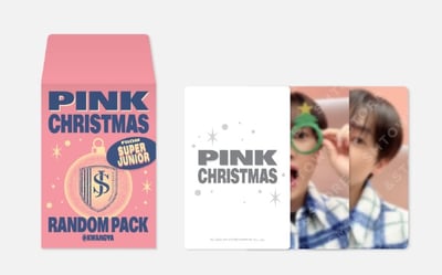 SMTOWN PHOTO CARD RANDOM PACK - 2022 PINK CHRISTMAS3