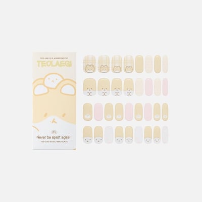 EXO BAEKHYUN 伯賢 官方周邊 TEOLAEGI X AMORE 聯名款 凝膠美甲貼2