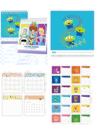 韓國大創 X 迪士尼聯名 2023年桌上型月曆2