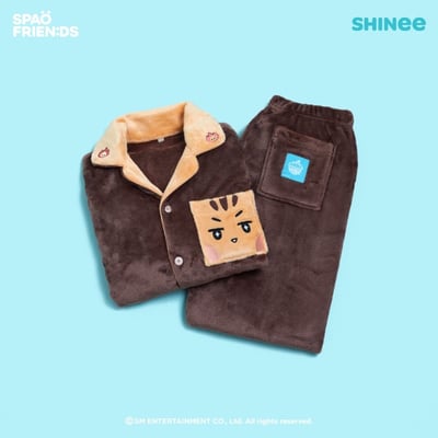 SHINee X SPAO 聯名款 長袖珊瑚絨睡衣2