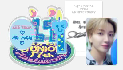 Super Junior 17週年紀念 官方紀念週邊 壓克力立牌&AR語音卡組3