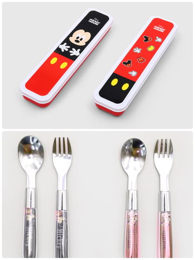 韓國大創 X 迪士尼聯名 米奇家族 餐具、餐具收納1