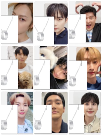 Super Junior 17週年紀念 官方紀念週邊 項鍊組1