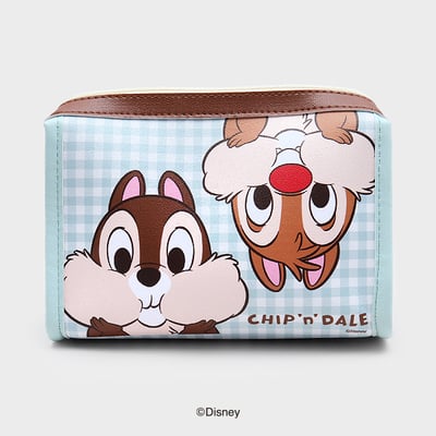 韓國大創 X 迪士尼聯名 奇奇蒂蒂家族 絨毛化妝包收納袋/零錢收納包4