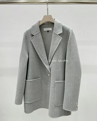 冬季新款 100%純手工羊毛 氣質西裝外套2