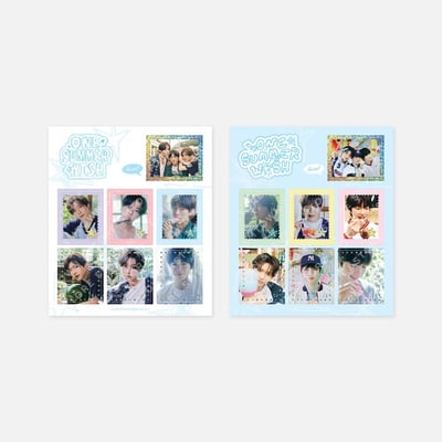NCT WISH 1ST 夏日展 "ONE SUMMER WISH" 官方周邊 郵票貼紙1