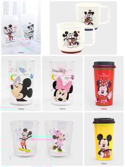 韓國大創 X 迪士尼聯名 米奇家族 塑膠水杯、水瓶、水壺1