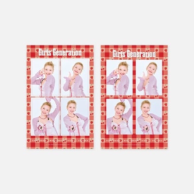 GIRLS' GENERATION 少女時代 2025年年曆 官方周邊 4格寫真照套組1