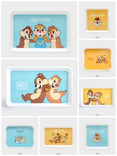 韓國大創 X 迪士尼聯名 奇奇蒂蒂家族 美耐皿餐碗/盤5
