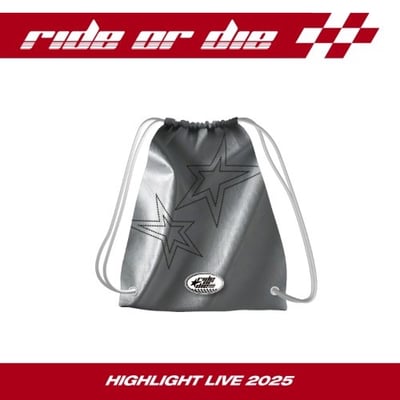 HIGHLIGHT LIVE 2025 "RIDE OR DIE" 官方周邊 束口後背包套組1