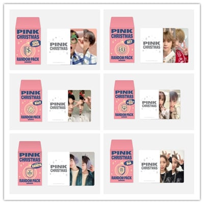 SMTOWN PHOTO CARD RANDOM PACK - 2022 PINK CHRISTMAS1