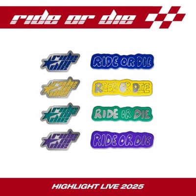 HIGHLIGHT LIVE 2025 "RIDE OR DIE" 官方周邊 造型徽章套組1