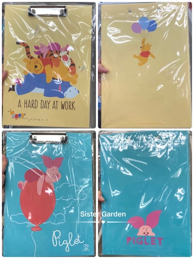 韓國大創 X 迪士尼聯名 小熊維尼家族 文件夾板1