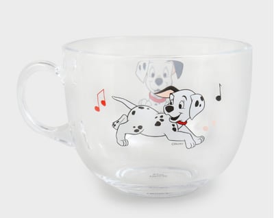 韓國大創 X 迪士尼聯名 瑪麗貓、101忠狗 玻璃咖啡杯4