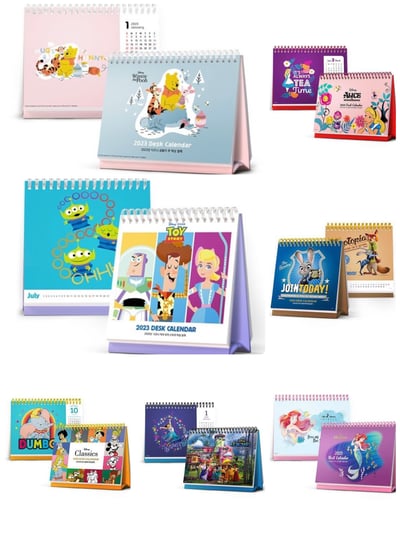 韓國大創 X 迪士尼聯名 2023年桌上型月曆1