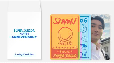 Super Junior 17週年紀念 官方紀念週邊 幸運卡組8