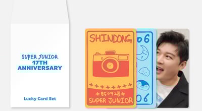 Super Junior 17週年紀念 官方紀念週邊 幸運卡組5