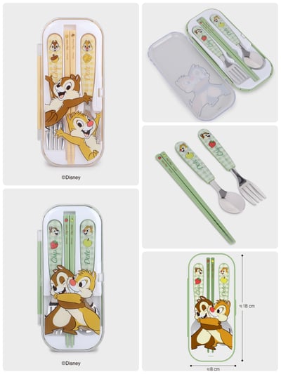 韓國大創 X 迪士尼聯名 奇奇蒂蒂家族 餐具3
