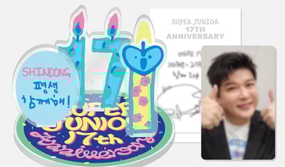 Super Junior 17週年紀念 官方紀念週邊 壓克力立牌&AR語音卡組6