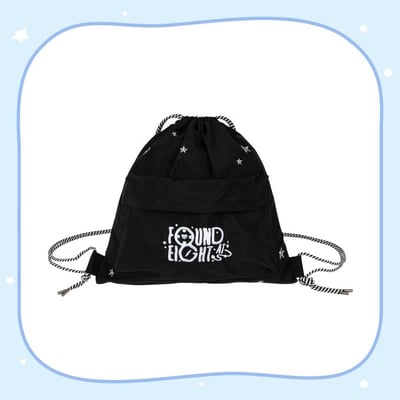 IU 快閃店 "Found at Eight" 官方周邊 束口後背包1