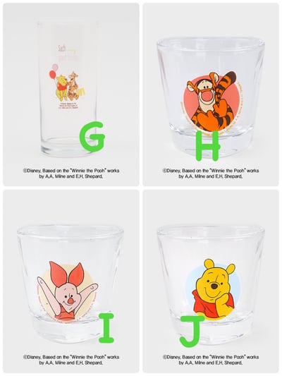 韓國大創 X 迪士尼聯名 小熊維尼家族  各式玻璃杯3