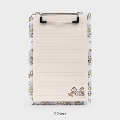 韓國大創 X 迪士尼聯名 奇奇蒂蒂家族 便條紙夾板/造型別針/椅腳套/造型日記貼紙/證件套3