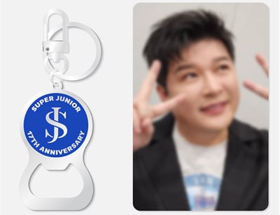 Super Junior 17週年紀念 官方紀念週邊 開瓶器鑰匙圈組5