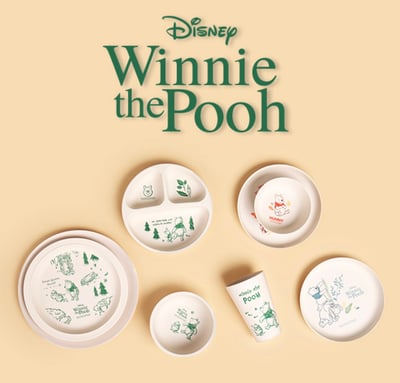 韓國大創 X 迪士尼聯名 小熊維尼家族 美耐皿 餐碗/餐盤/杯子1