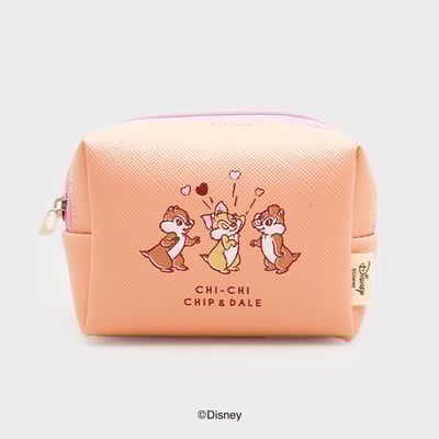 韓國大創 X 迪士尼聯名 奇奇蒂蒂家族 絨毛化妝包收納袋/零錢收納包10