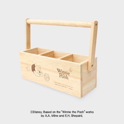 韓國大創 X 迪士尼聯名 小熊維尼家族 木製收納用品3