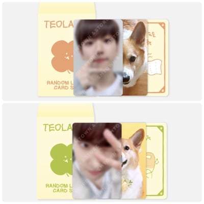 EXO BAEKHYUN 伯賢 官方周邊 TEOLAEGI RANDOM LUCKY CARD SET1
