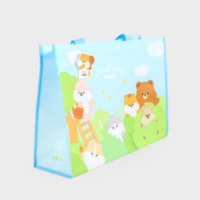 韓國大創 X 可愛小松鼠、小兔子系列 環保袋/購物袋/提袋3