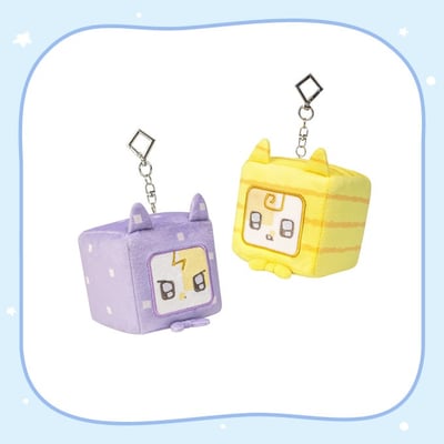 IU 快閃店 "Found at Eight" 官方周邊 方形壓力球鑰匙圈吊飾1