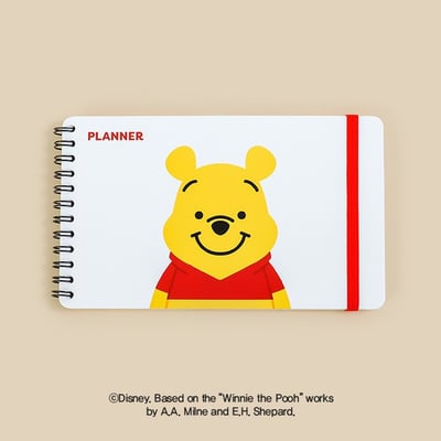 韓國大創 X 迪士尼聯名 小熊維尼家族 行事曆本1