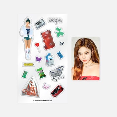 aespa THE 3rd mini Album-"MY WORLD" 第二波官方周邊 造型貼紙套組1