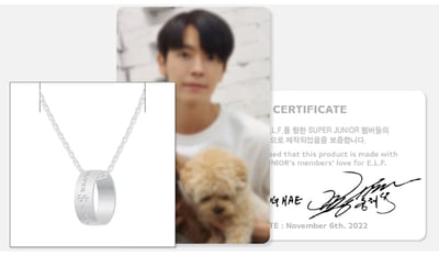 Super Junior 17週年紀念 官方紀念週邊 項鍊組7
