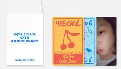 Super Junior 17週年紀念 官方紀念週邊 幸運卡組3